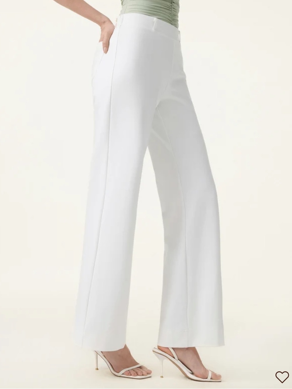 OGL Not-See-Thru Drapey Mid Rise Wide Leg Pull-on Pant with Pockets